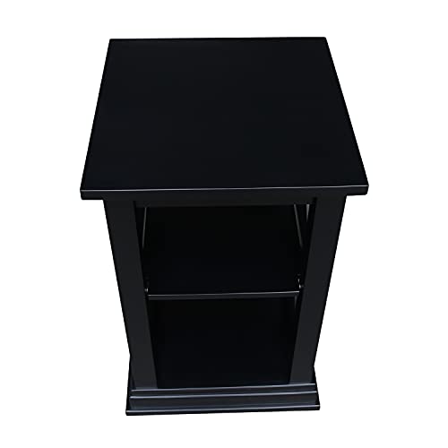 IC International Concepts International Concepts Hampton Accent Shelves Table, Black IC International Concepts