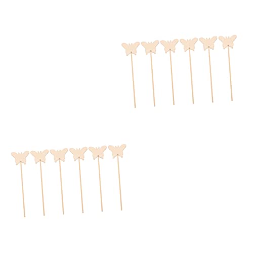 Toyvian 12 Pcs Wand Diy Princess Wand Kit Unfinished Fairy Wands Butterfly Wand Fairy Wand Crafts Diy Painting Toys Kids Princess Diy Fairy Wand Toyvian