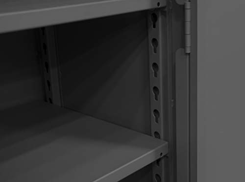 Durham Extra Heavy Duty Welded 12 Gauge Steel Lockable Storage Cabinet, HDC-244878-4S95, 1200 lbs Shelf Capacity, 24" Length x 48" Width x 78" Durham