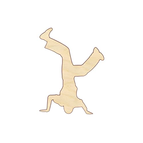 Hip Hop Dancer Wood Craft,Unfinished Wooden Cutout Art,DIY Wood Sign, Inspirational Farmhouse Wall Plaque,Rustic Home Decor for Living Room Bedroom Arupkeer