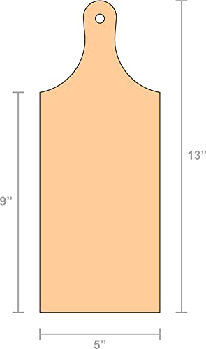 Standard Plain Cutting Board (13 Inches) - Made in USA Maple Landmark