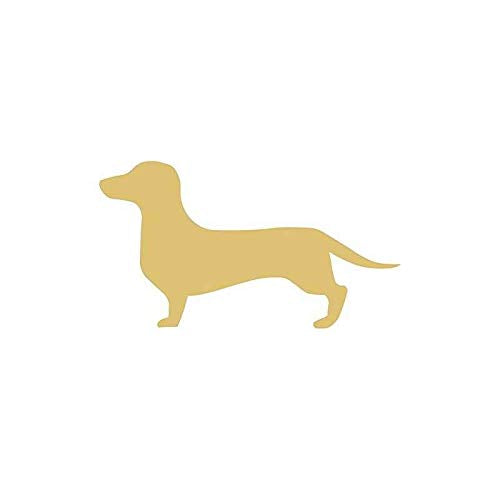 Dachshund Cutout Unfinished Wood Home Decor Everyday Dog Lover Door Hanger MDF Shape Canvas Style 1 Diverse Woodworking
