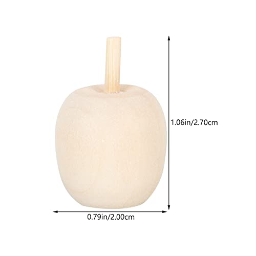 Unfinished Wood Apples Set of 30, Mini Wooden Apples Crafts Artuficial Apples Decorations for Pyrography Painting Writing DIY Wood Crafts Supplies Didiseaon