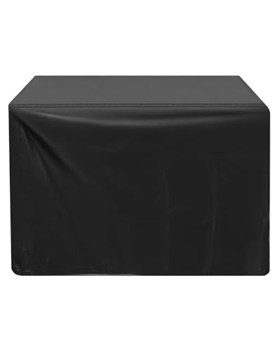 QWORK Universal Planer Dust Cover, Table Saw Cover, Miter Saw Cover, Protect Against Sawdust and Wood Chips, 28.3" x 24.4" x 19.6", Black, Fits Most QWORK