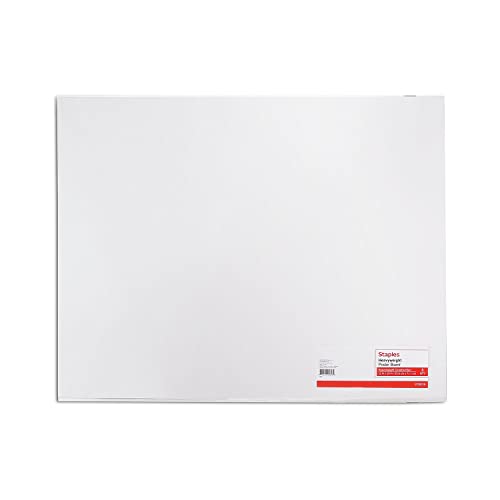 Staples 247403 Poster Boards 10-Pack White 22-Inch X 28-Inch (Mmk04500s) STAPLES
