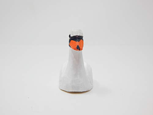 Selsela Swan Figurine Decor Art Small Goose Statue Gift Carving Miniature Animals Sculpture Selsela