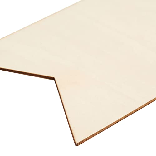 48 Pack Unfinished Blank Wood Signs for DIY Crafts, Painting, and Engraving Wall Decorations (6 x 4 in) Juvale