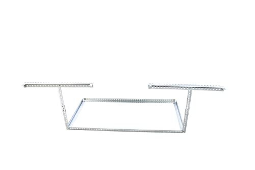 USA Overhead Racks 2ft x 4ft heavy duty overhead garage ceiling storage rack with powdercoated steel decking. wall and ceiling mounted (27"-38" USA Overhead Racks