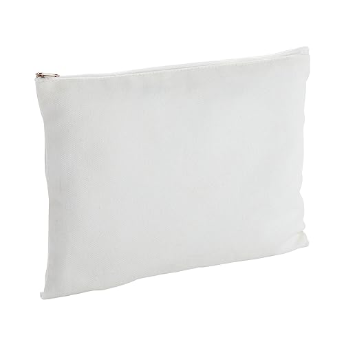 Bright Creations 6 Pack Large Cosmetic Canvas Pouch With Zipper 9 x 12, Blank Bag Organizer Purse for Travel, Toiletry, DIY Crafts Bright Creations