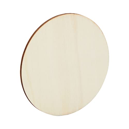 Juvale 36 Pack Unfinished Wood Circles for Crafts, 3 Inch Round Wooden Cutouts for DIY Projects Juvale