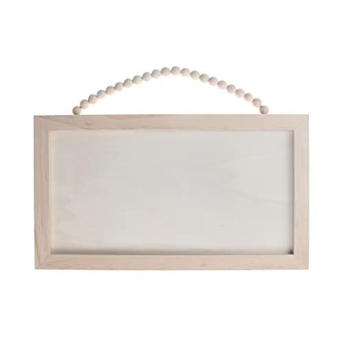 14”; Unfinished Plaque with Beaded Hanger by Make Market® Make Market