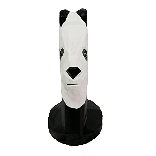 Red Dollar Handmade Wood Carved Animal Eyeglass Holder, Sunglasses Display Stand, Nightstand Home Office Desk Decor, Christmas Holiday New Year Red Dollar