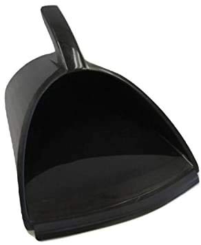 HandyPan Heavy Duty Dustpan, Black - Large Dust Pan Made in the USA with Tight Seal Lip to Keep Dust, Dirt, Debris In-Great for Home, Shop, Garage, Handy Pan