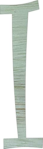 Unfinished Wooden Letter 5" Blank I CURLZ Font NEXTCraft