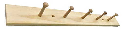 30" Shaker Peg Rack Unfinished WoodArtSupply