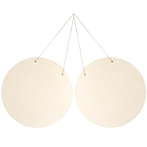 MAGICLULU 2 Sets DIY Door Hanging Sign Unfinished Wood Plaque Wooden Door Hanger Sign Unfinished Wood Crafts Blanks Front Door Decorations Front Door MAGICLULU