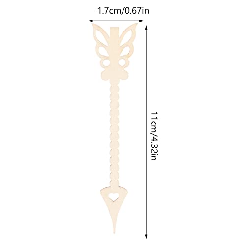 SEWACC 10pcs Unfinished Arrows Wood Pieces Wooden Shape Cutouts DIY Blank Wood Sign Arrows Cutout Embellishment for Wedding Birthday Party SEWACC