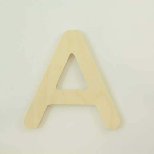 Wood Letters in The Arial Font | Thick | Upper Case - Letter - S 6 inch 1/2 Baltic Birch