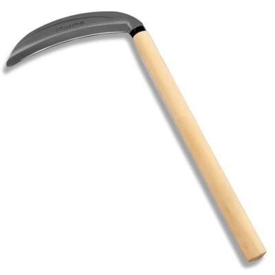 KAKURI Grass Sickle Garden Tool, Japanese Style Kama Weeding Sickle, 7.5" Stainless Steel Blade