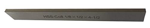 Set of 2 8% Cobalt 1/8" x 1/2" x 4-1/2" for Lathe Parting Cut Off Blade Parallel Tyle LLDSIMEX