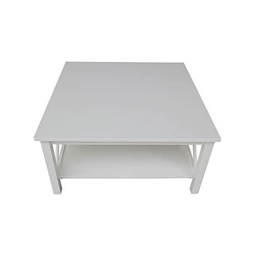 IC International Concepts Square Coffee Table, White IC International Concepts