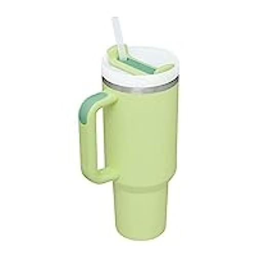 Stanley Quencher H2.0 FlowState Stainless Steel Vacuum Insulated Tumbler with Lid and Straw for Water, Iced Tea or Coffee, Smoothie and More, Citron, STANLEY