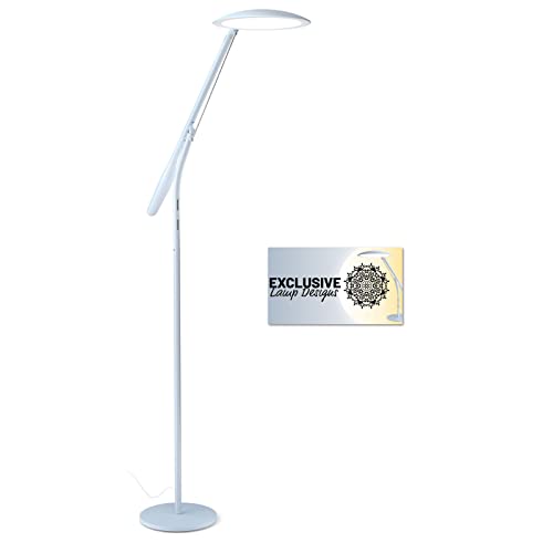 Cricut Bright 360 Floor Lamp with Digital Design Files Bundle - Adjustable Brightness and Pivoting Light, Ultimate LED Craft Lighting That Evenly Cricut