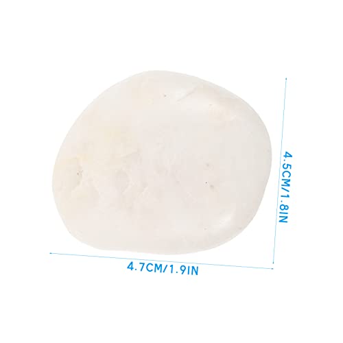 EXCEART 8pcs Painting Stone White Decor River Rocks Smooth Painting Rocks Painting Kindness Rocks Bundle River Kids Decor Painting Pebbles EXCEART