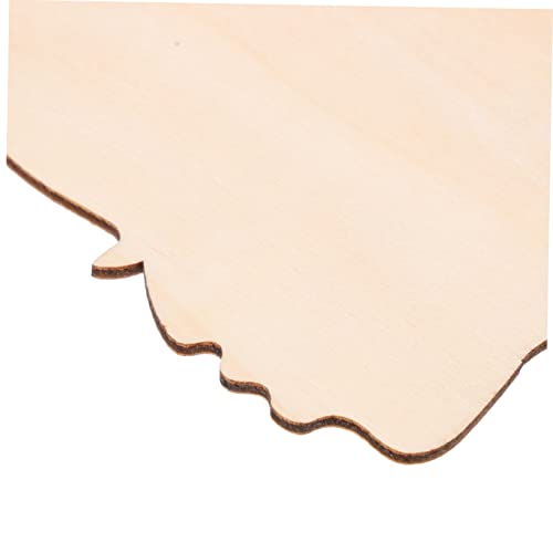 SEWACC 10pcs Painting Wood Chips Wooden Template Head Woman Silhouette Wood Head African Girl Wooden Slices Wood Cutout DIY Wood Cutout Crafts Wood SEWACC