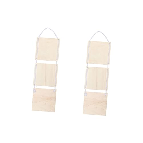 Operitacx 2 Pcs Craft Wooden Plaque Unfinished Wooden Sign Wood Embellishments for Crafts Store Wood Plaque Unfinished Wooden Cutout Disc Ornaments Operitacx