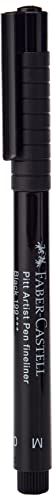 Faber Castell Artist Pack of 8 Assorted Sizes, 8-Pitt Pens in Black, 8 Count Faber-Castell