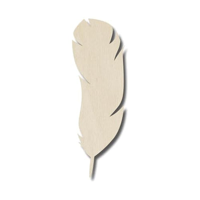 30 Pack 4 Inch Wood Feather Cutouts Unfinished Wooden Feather Hanging Ornaments DIY Feather Craft Gift Tags for Home Party Decoration Craft Project