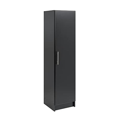 Prepac Elite Black 16" Storage Cabinet with Adjustable Shelves