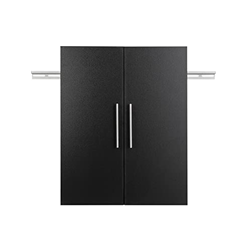 HangUps Upper Storage Cabinet, 24", Black Prepac