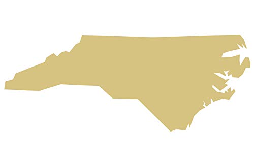 North Carolina State Cutout Unfinished Wood Sports Team Vacation Chapel Hill Door Hanger MDF Shape Canvas Style 1 Diverse Woodworking