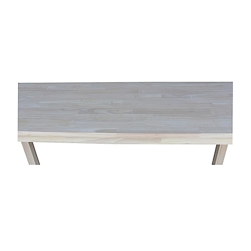 IC International Concepts Solano Console Table, 48 in W x 16 in D x 30 in H, Unfinished IC International Concepts