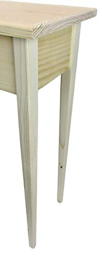 46" Unfinished Console Sofa Table With Tapered Legs Generic