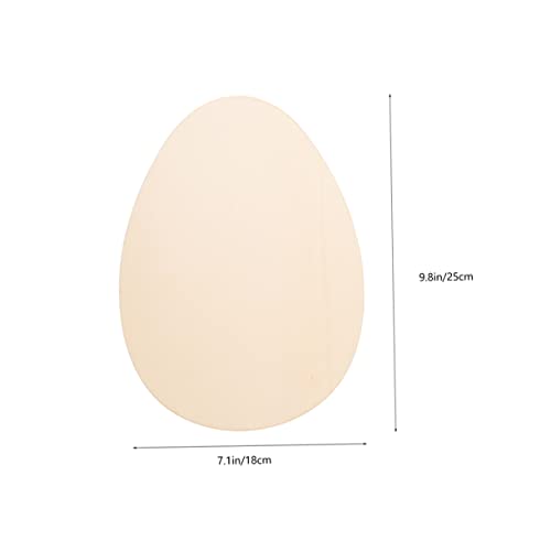 Abaodam 12pcs Easter Wood Chips Easter Wooden Egg Cutout DIY Graffiti Chip Unfinished Wooden Shapes Easter Egg Hanging Decor Wood Crafts Unfinished Abaodam