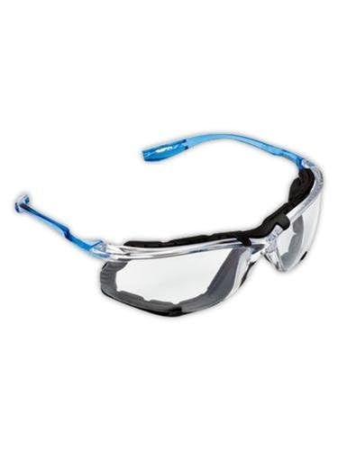 3M 10078371118720 Virtua CSS Protective Eyewear with Foam Gasket, Clear/Blue 3M