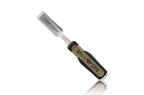 Spec Ops Tools Wood Chisel, 1" Blade, High-Carbon Steel Blade, Shock-Absorbing Grip Spec Ops