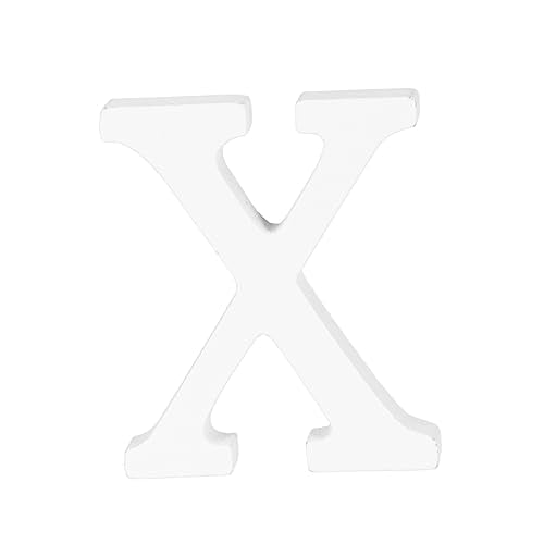 ABOOFAN Unfinished Wood Letter DIY Block Words Sign Alphabet Letters Ornaments Wooden Name Letter Wood Blocks Birthday Table Sign DIY Wooden Alphabet ABOOFAN