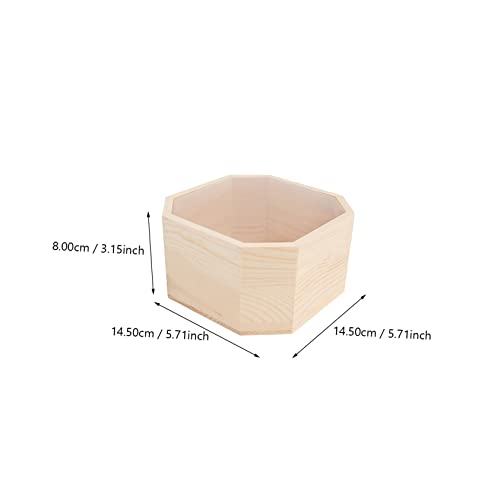 TEHAUX 1pc Box Wooden Box Jewelry Organizer Tray Jewelry Gift Boxes for Earrings Craft Wood Crates Jewelry Gift Chest Wood Treasure Chest Kids TEHAUX