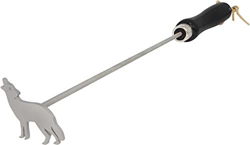 Wolf BBQ Branding Iron by BBQ Fans - Perfect for Steaks, Buns, Wood & Leather BBQ Fans