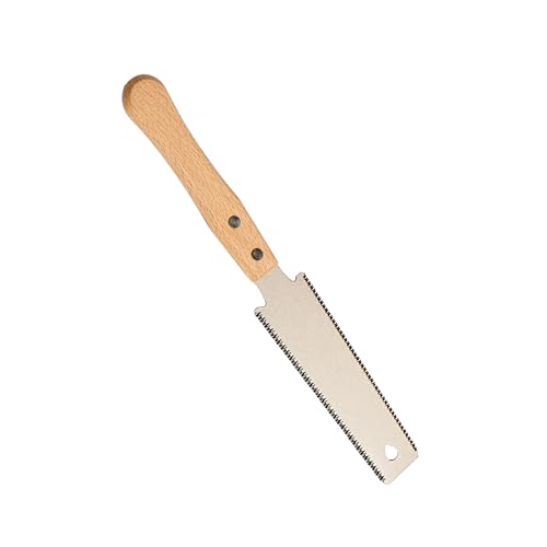 Double Edge Handsaw with 6-Inch Flexible Blade, Double Edge Pull Saw TPI 17/14, Small Double Edge Handsaw for Woodworking, PVC Pipe Cutting and DIY JTZXJJX