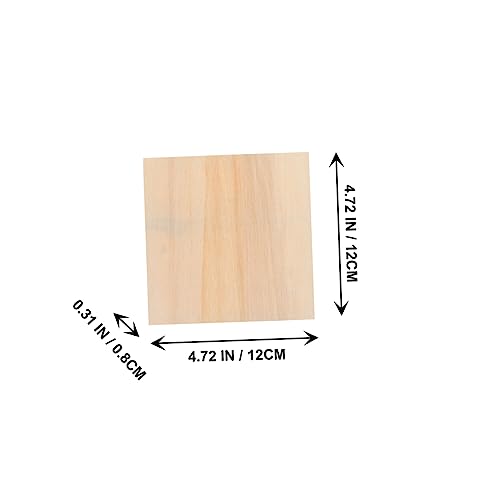 Operitacx 5pcs Blank Wooden Picture Frame Clay Pouring Panels Wooden Craft Shadow Boxes Personalized Photo Frame Brain Toy Children's Toys Unfinished Operitacx