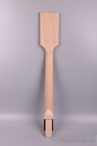 Electric Guitar Neck Blank 22 Fret 24.75 inch Mahogany Wood Paddle Head Rosewood Fretboard Guitar Neck Unfinished Electric Guitar Neck Replacement WoodArtSupply
