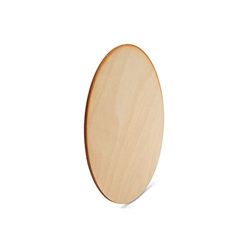 Wood Plywood Circles 4-1/2 inch, 1/8 Inch Thick, Pack of 5 Round Wood Cutouts with Rustic Burnt Edges for Crafts, by Woodpeckers Woodpeckers