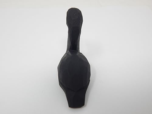 Selsela Black Swan Figurine Bird Animal Decor Art Small Goose Statue Gift Carving Miniature Sculpture Selsela
