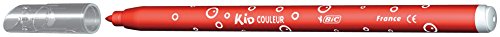 Bic Kids Kid Couleur Felt Tip Colouring Pens - Assorted Colours, Cardboard Wallet of 12 BIC