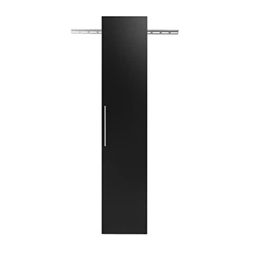 Prepac HangUps 15 in Narrow Garage Storage Cabinet, W x 72" H x 16" D, Black Prepac